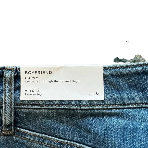 Loft Women’s Size 6 High Rise Straight Leg Blue Jeans - Picture 4 of 6